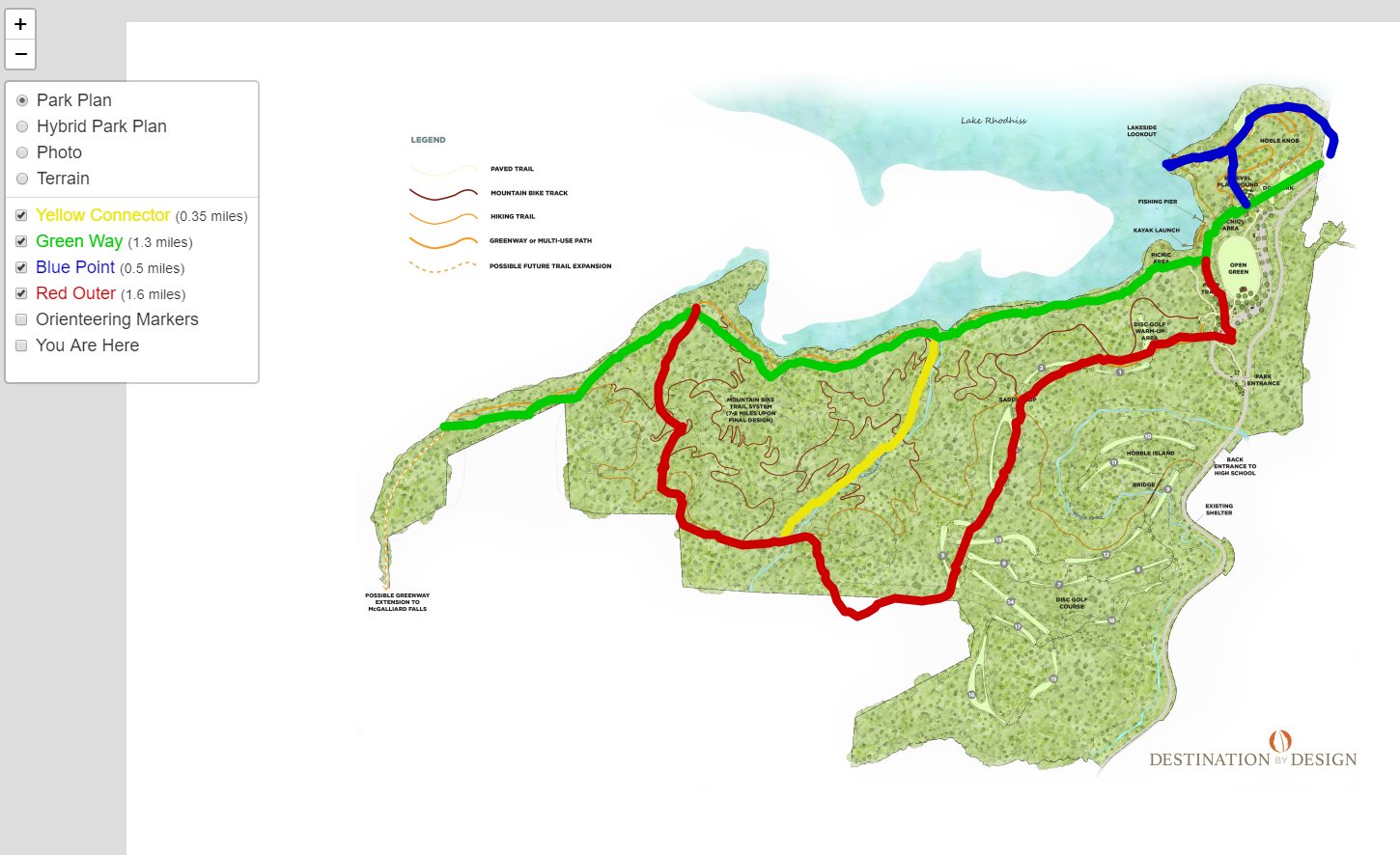 VLP Interactive Map Friends of the Valdese Rec