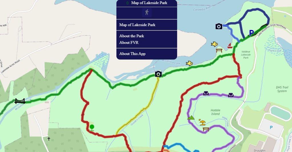App Valdese Lakeside Park Friends of the Valdese Rec